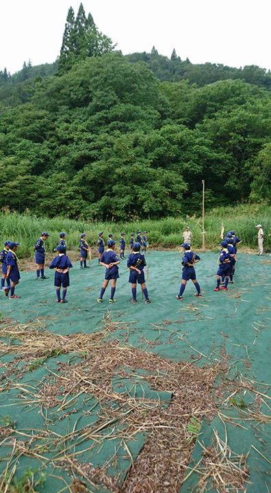 カブ隊舎営最終日。