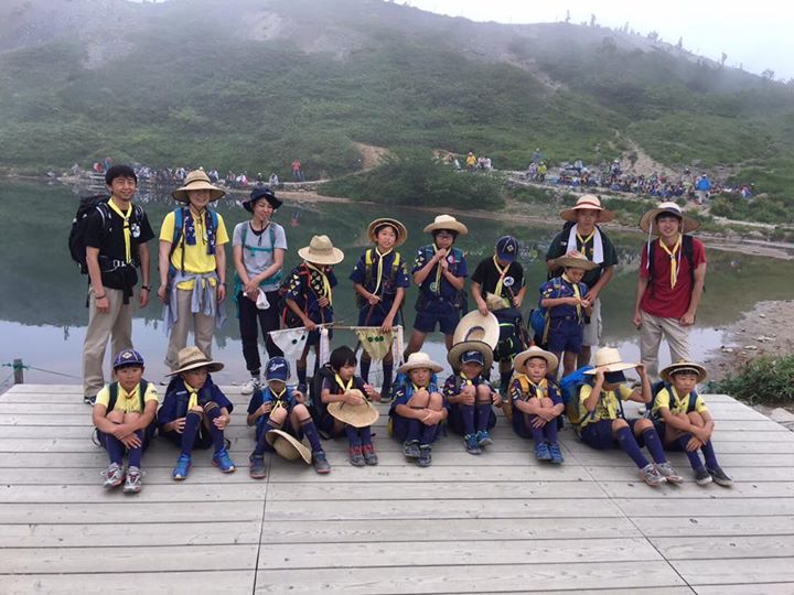 13団1隊2隊、八方池登頂！