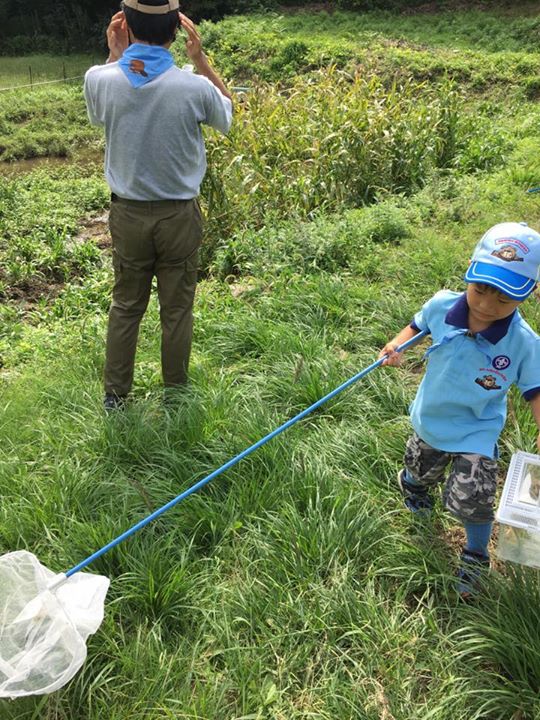 ビーバー隊10月の最初の集会は神呪寺近くで虫捕り集会です☆