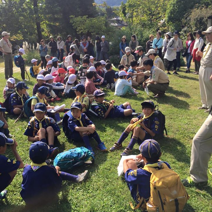 今日は苦楽園青愛協のキッズのびのび事業で北山公園から北山貯水池を使ったポイントハイクのお手伝い。