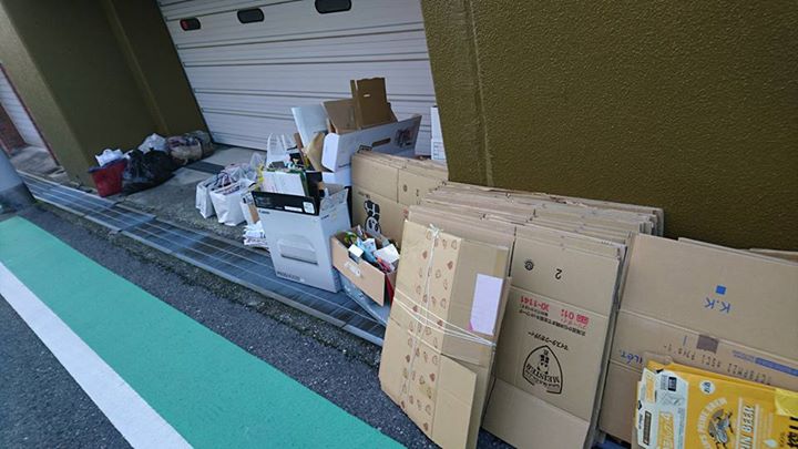 今日は育成会の廃品回収の日です。