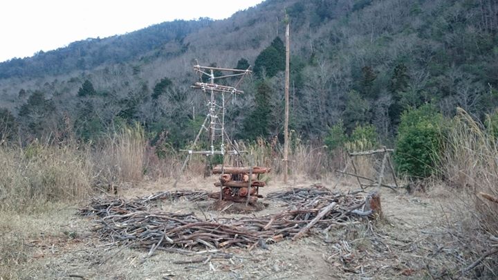 営火の準備もバッチリです。