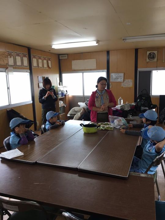 ビーバー1隊今日はお団子作り☆