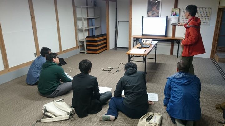 BS隊指導者が天気のお勉強中です。