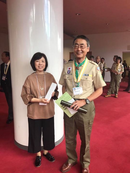 田島ビーバー隊長 日本連盟功労章「かっこう章」受章おめでとうございます。