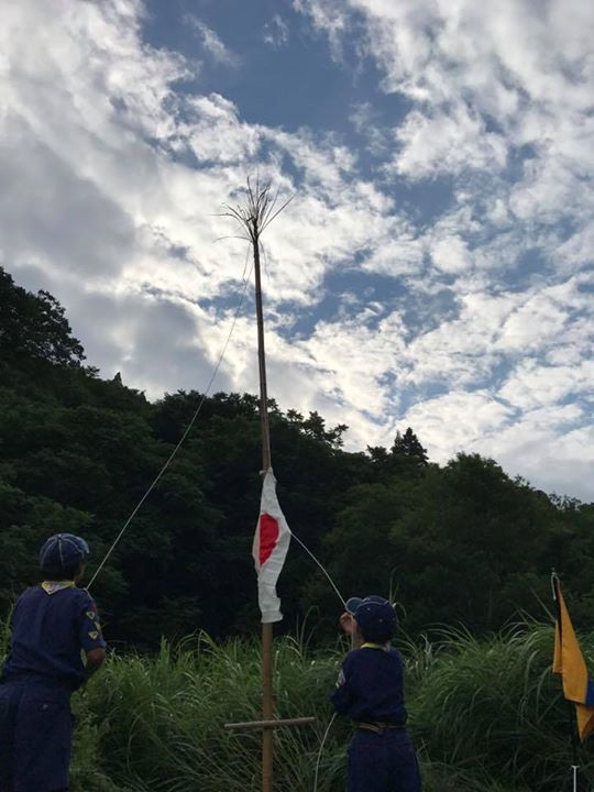 カブ隊開営式。