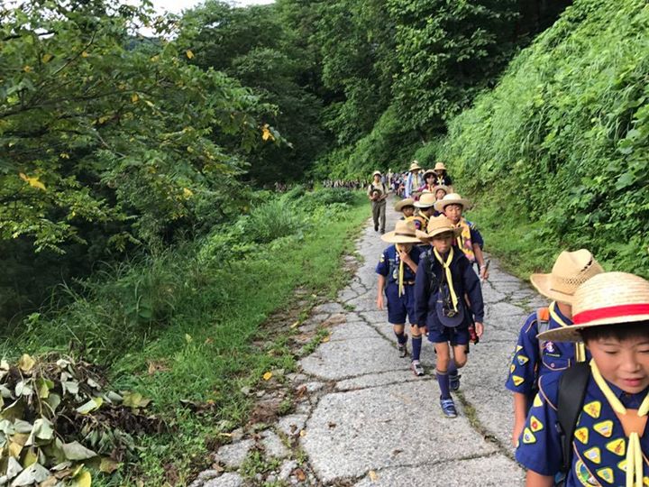3個隊合同ハイキング！