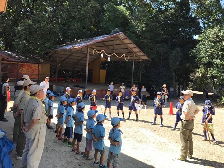 今日は1隊ビーバー隊、カブ隊合同のお別れ会
