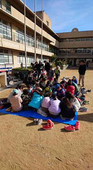 大社小学校の校庭土曜開放。