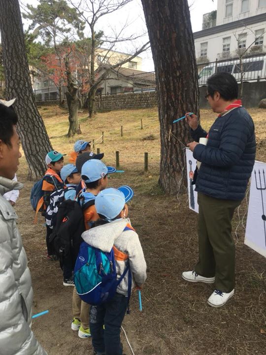 ビーバー隊、今日は忍者修行の集会です！