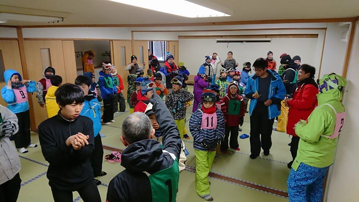 準備体操をして、出発です！