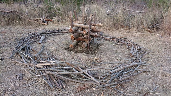 大営火、準備完了です！