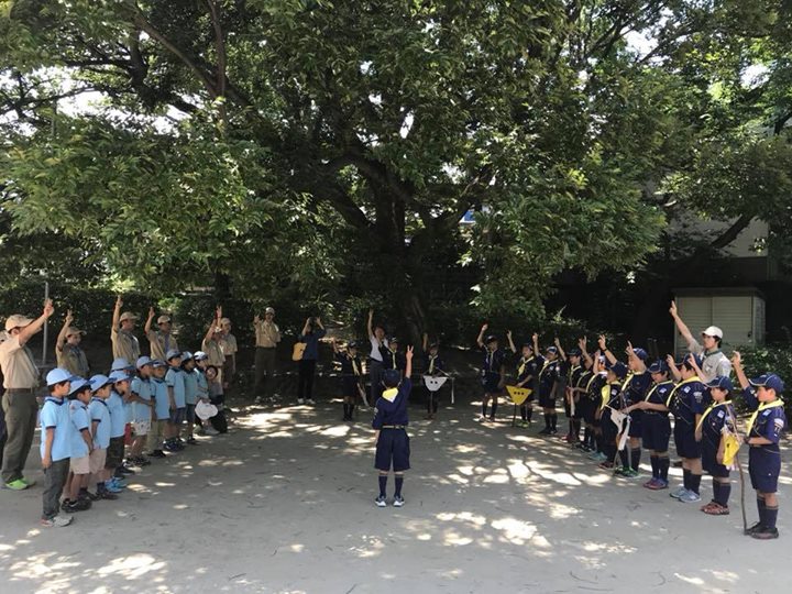 ビーバー、カブ合同で今からお菓子作り！