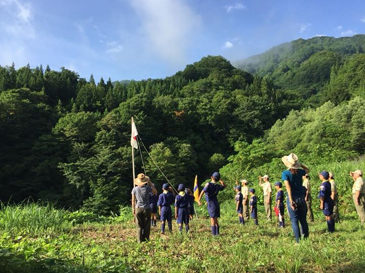 カブ隊舎営5日目の朝です！