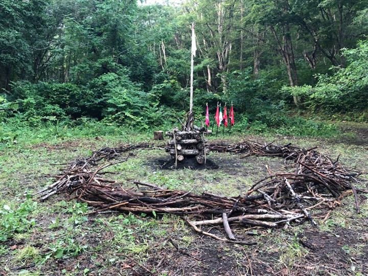 夙川スカウト夏季長期野営最後の夜。