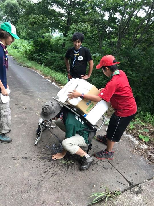 ボーイ隊キャンプの裏仕事。