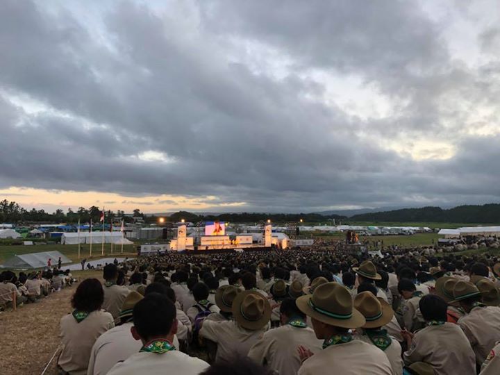 暑かった〜でも、とっても楽しかったジャンボリーもとうとう閉会式。