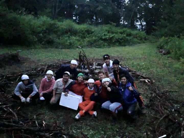 夙川スカウトを支えているローバー精鋭たち！大営火も全て彼らが準備進行します。