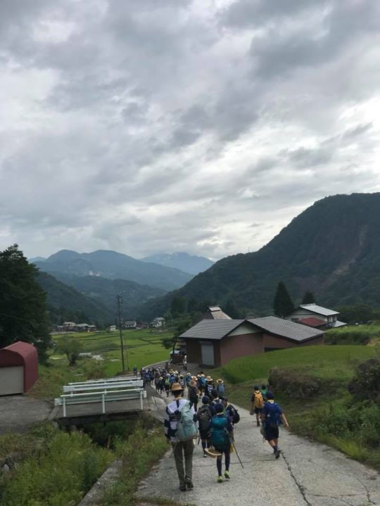 曇天のハイキング。