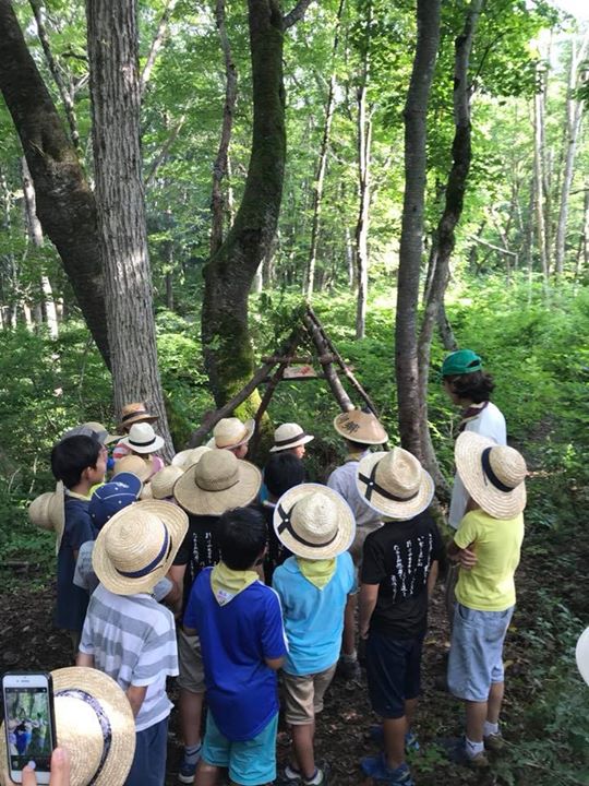 ボーイ隊の野営場へサイト見学。