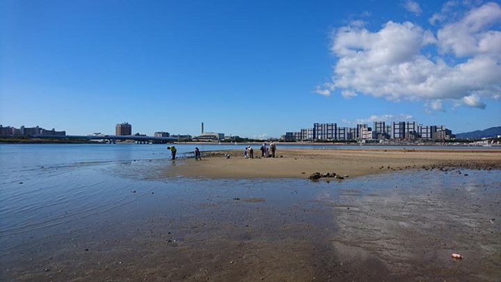 ビーバー隊は、香櫨園浜に宝探しにいきました。
