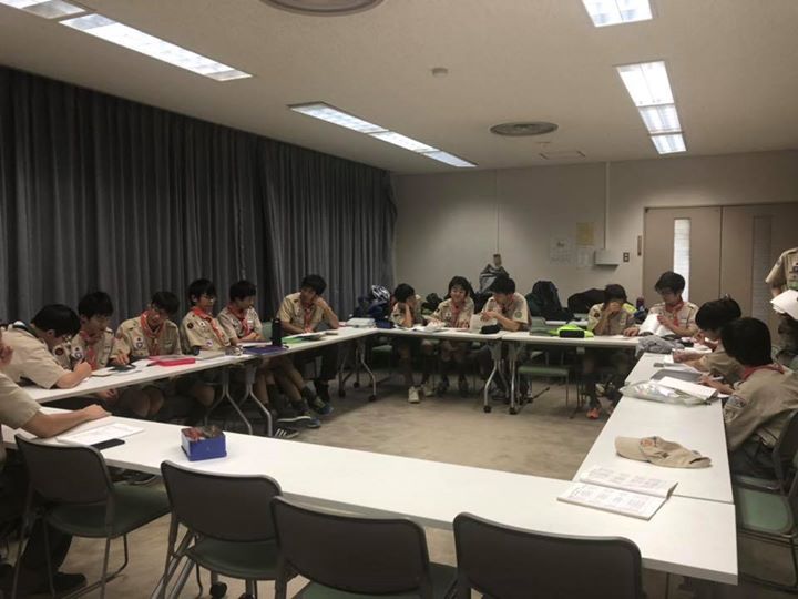 今日は、班長会議。