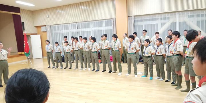 阪神さくら地区 のボーイ隊による耐寒訓練