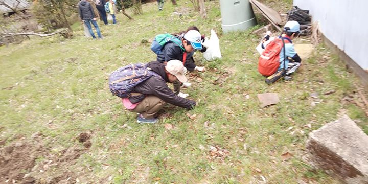 ビーバー隊は、船坂で野草採りをしました。