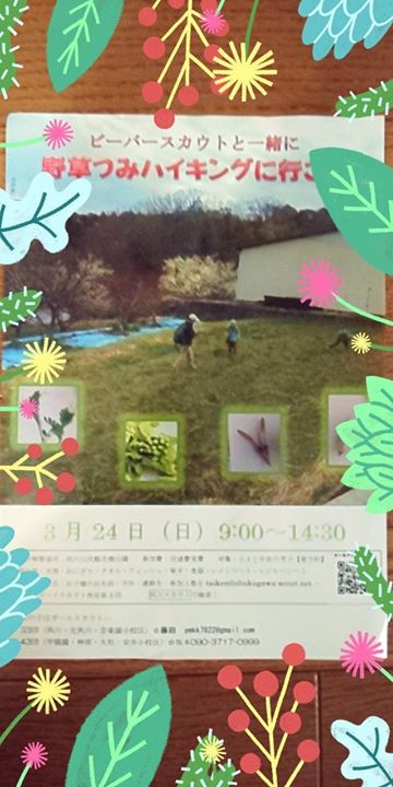 次の日曜はビーバー隊の体験会です。