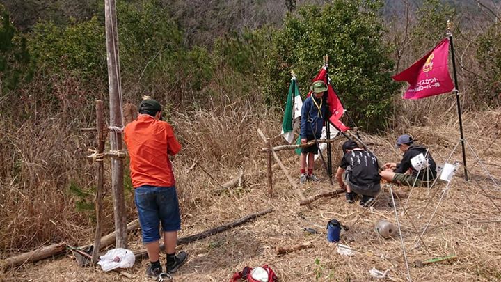 公共作業はみんなで使用する場所の設営をします。