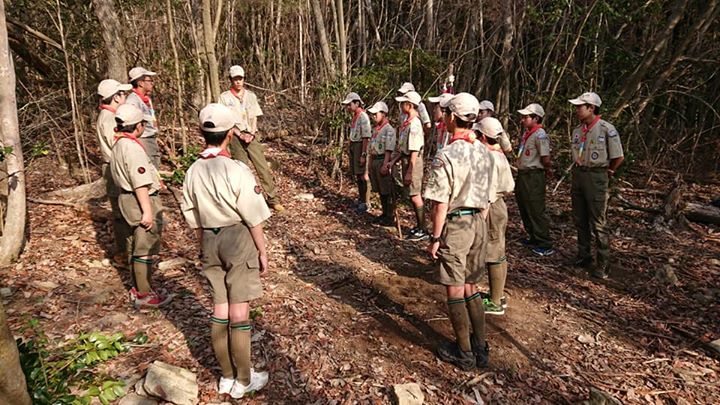 朝の点検の後は講評です。