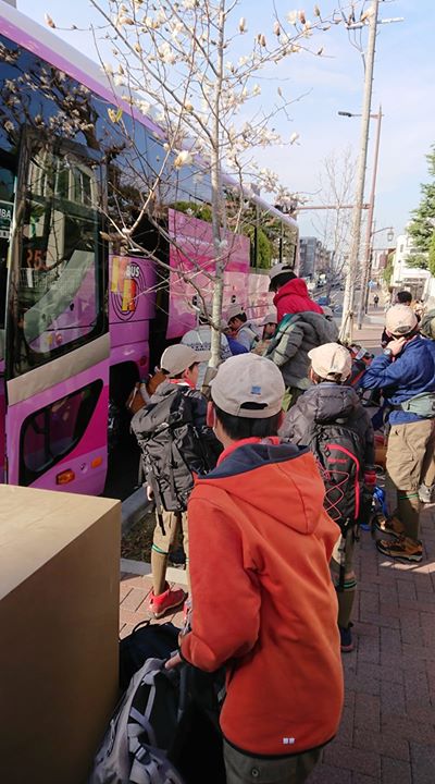 3団・13団ボーイ隊ベンチャー隊、今から春季野営に出発します！