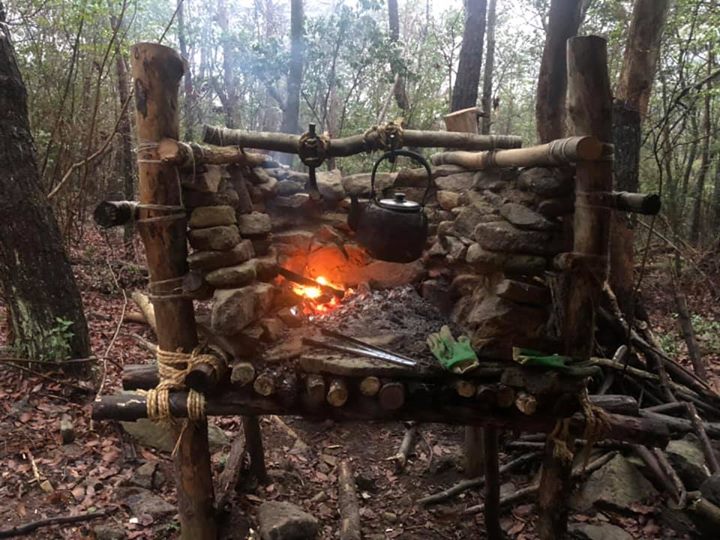 今年の本部カマド。