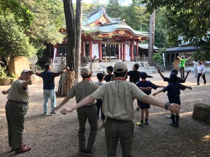 そして、朝のラジオ体操。