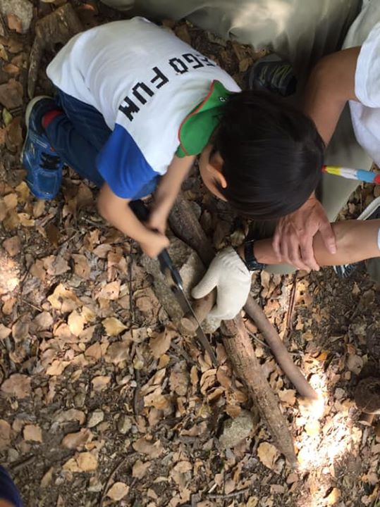 カブ隊、ビーバー隊合同の体験会『秘密の森探検』に18名の体験参加がありました。